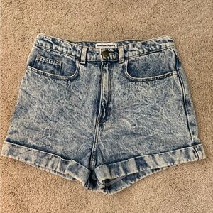 american apparel acid wash shorts